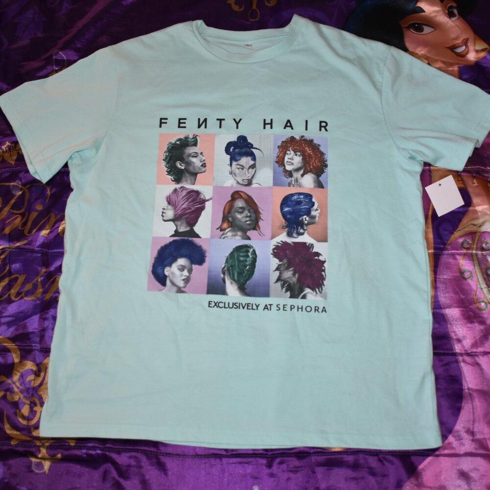 RARE PROMO FENTY HAIR Rihanna T-SHIRT SZ Large Mens Employee Only SEPHORA BEAUTY